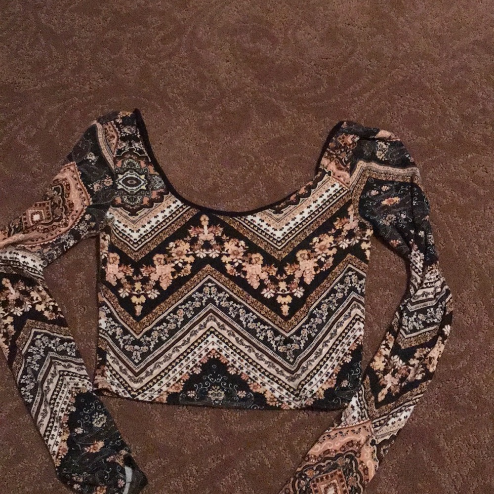 Patterned Crop top